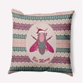 thumbnail image 1 of 18" x 18" Simply Daisy Bee Merry Polyester Accent Pillow, Blustone Green Qty 1, 1 of 3