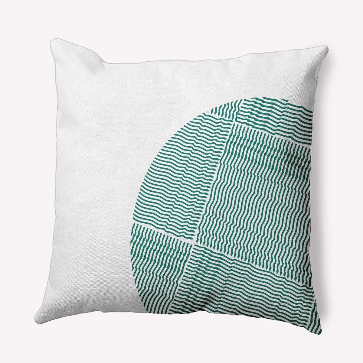 18" x 18" Simply Daisy Big Circle Indoor/Outdoor Pillow, Kelly Green Qty 1