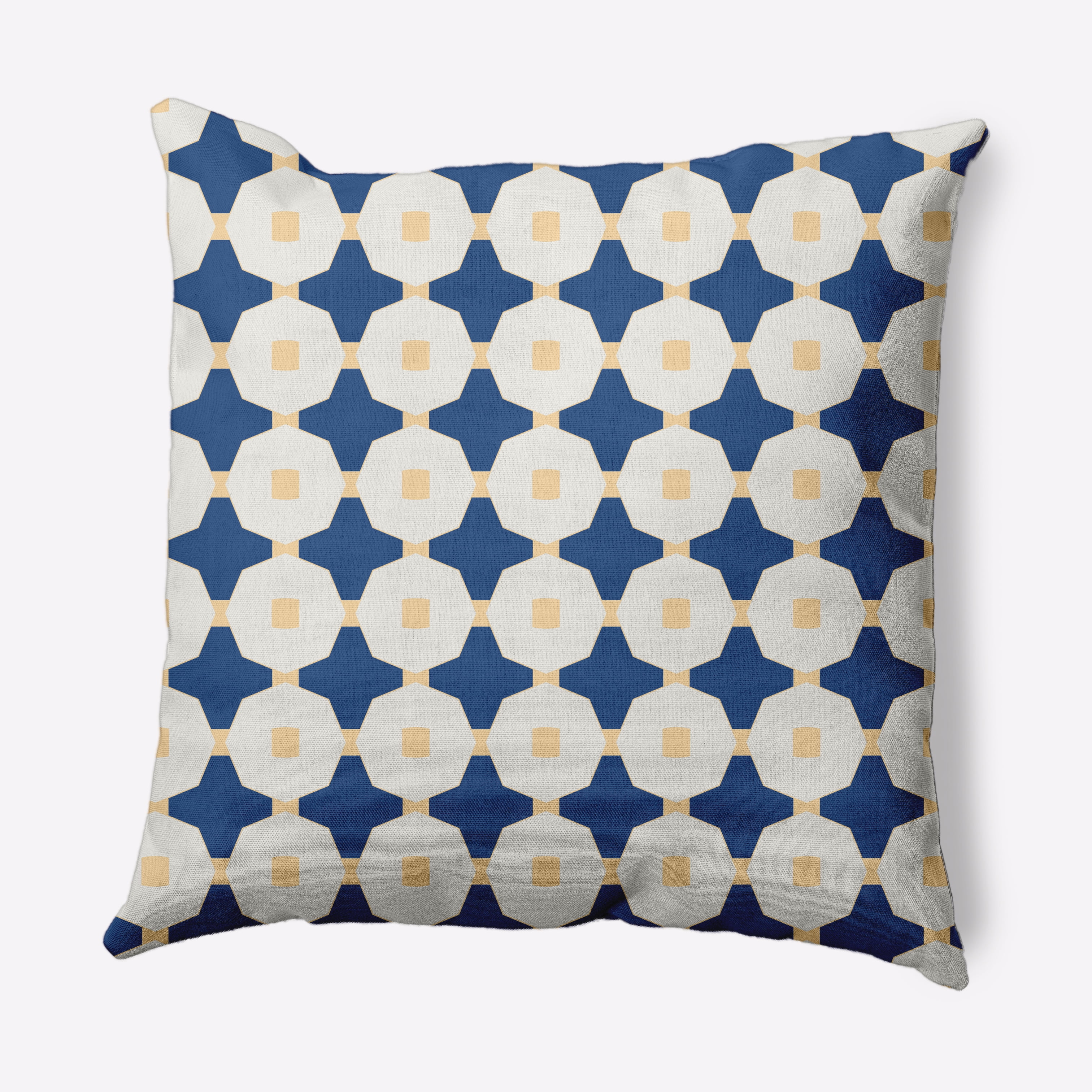 18" x 18" Simply Daisy Button Up Decorative Throw Pillow