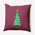 thumbnail image 1 of 18" x 18" Simply Daisy Cartoon Christmas Tree Polyester Accent Pillow, Passion Flower Qty 1, 1 of 3