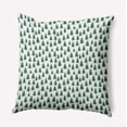 thumbnail image 1 of 18" x 18" Simply Daisy Christmas Trees Pattern Polyester Indoor/Outdoor Pillow, Forest Green Qty 1, 1 of 3