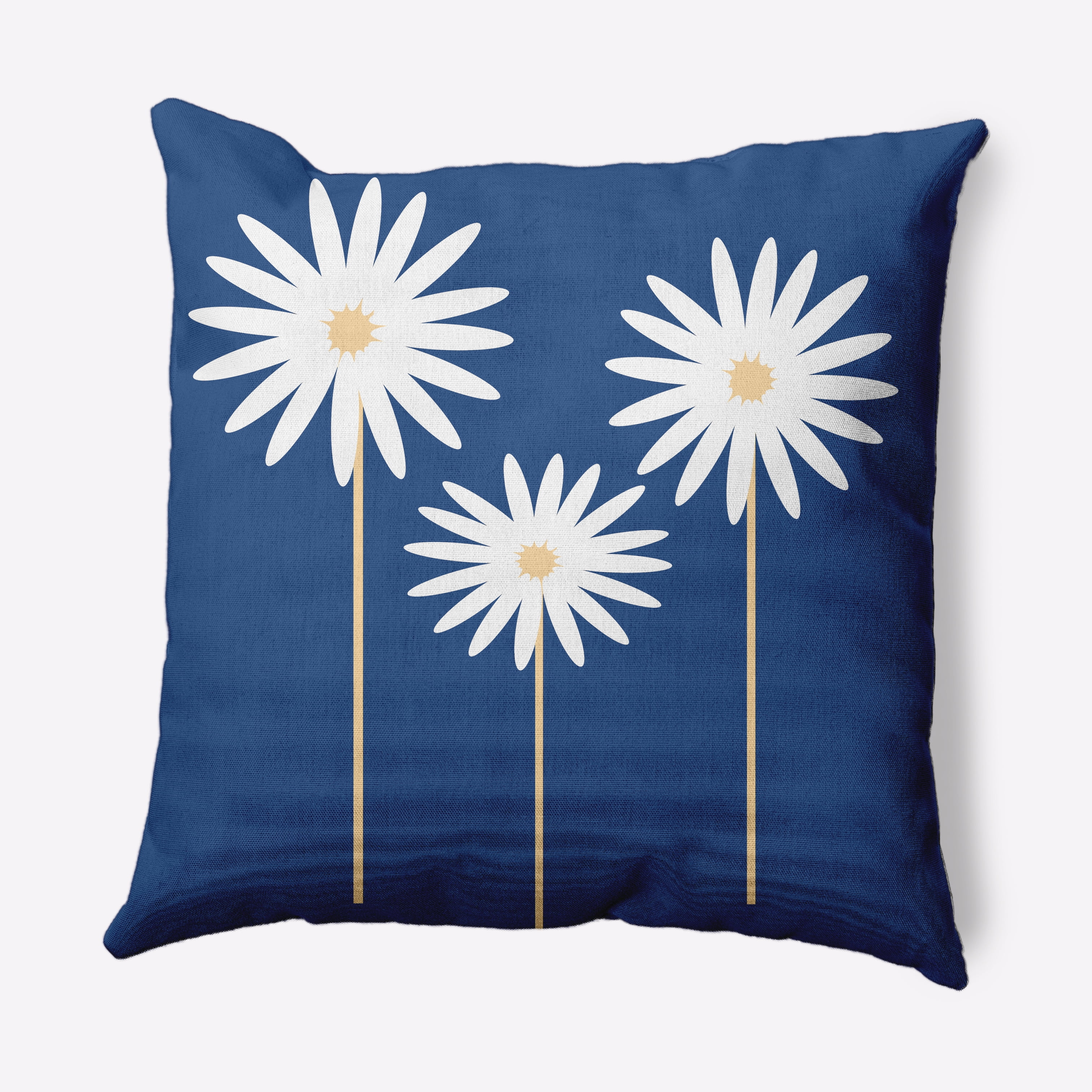 18" x 18" Simply Daisy Daisy May Daisy May Floral Print Decorative Throw Pillow