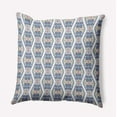 thumbnail image 1 of 18" x 18" Simply Daisy Detailed Geo Polyester Indoor/Outdoor Pillow, Nautical Navy Qty 1, 1 of 3