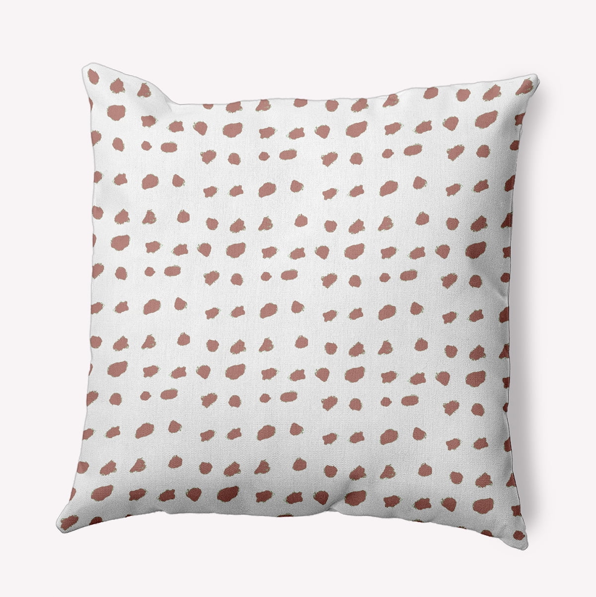 18" x 18" Simply Daisy Dots Of Spots Polyester Accent Pillow, Rusty Mauve Qty 1