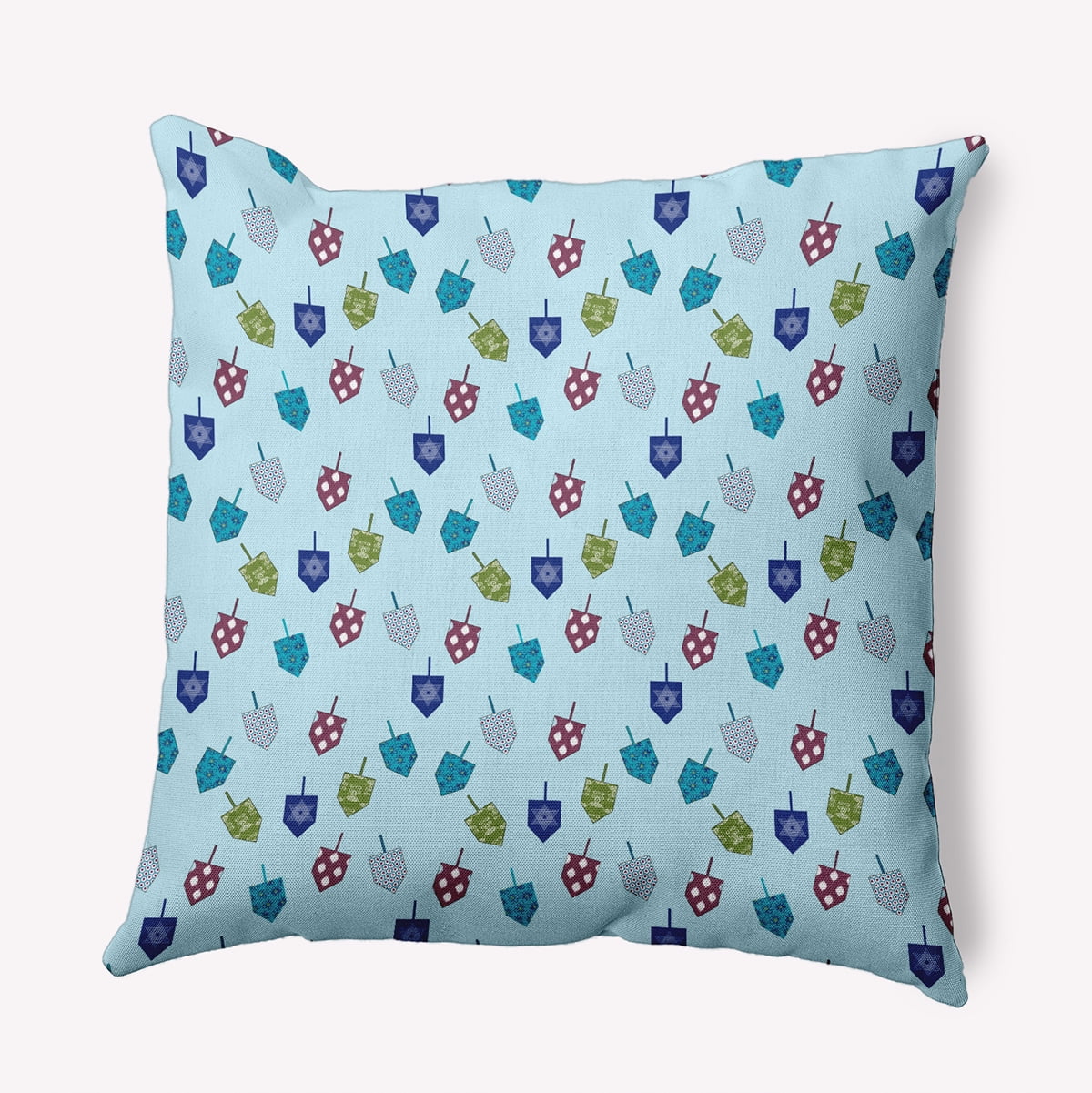 18" x 18" Simply Daisy Dreidel Pattern Polyester Indoor/Outdoor Pillow, Omar Qty 1