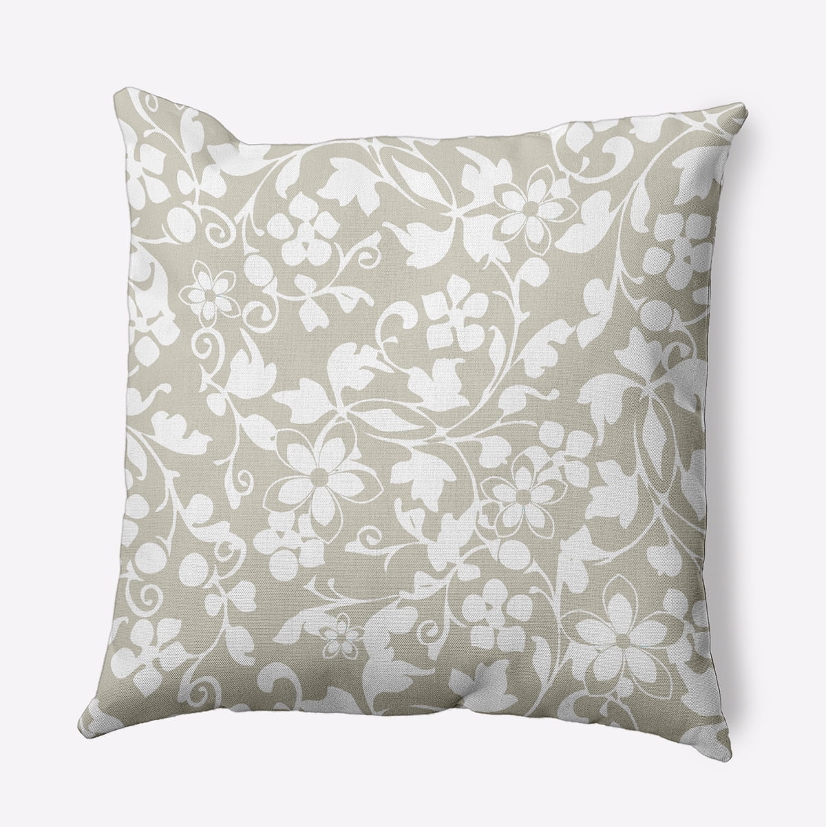 18" x 18" Simply Daisy Evelyn Polyester Indoor/Outdoor Pillow, Doe Qty 1