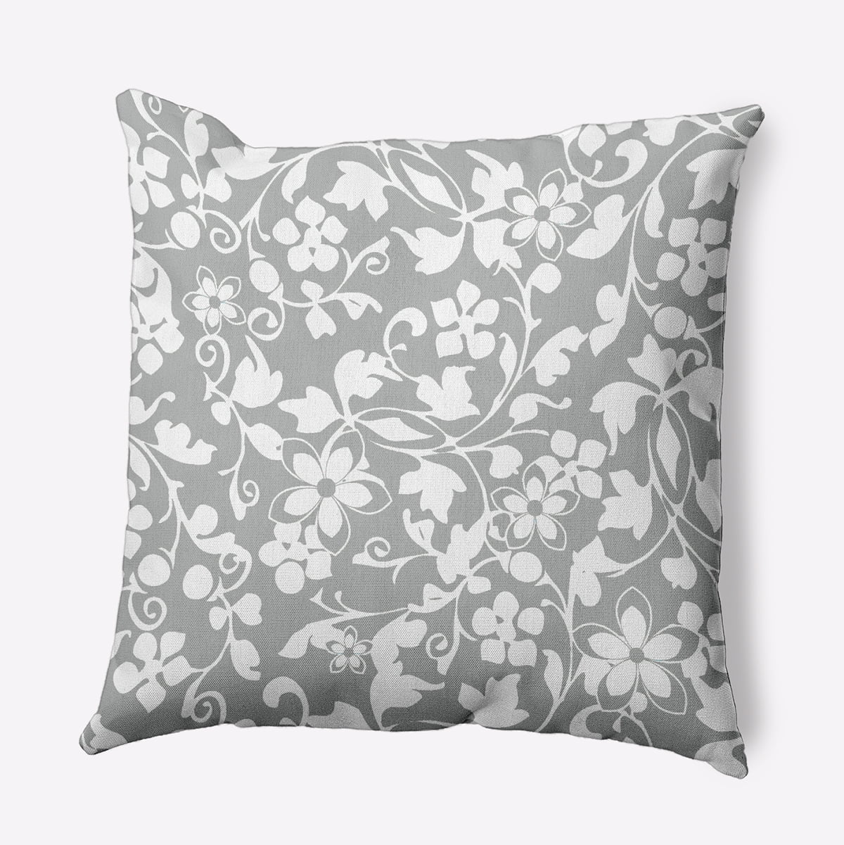 18" x 18" Simply Daisy Evelyn Polyester Indoor/Outdoor Pillow, Lunar Qty 1