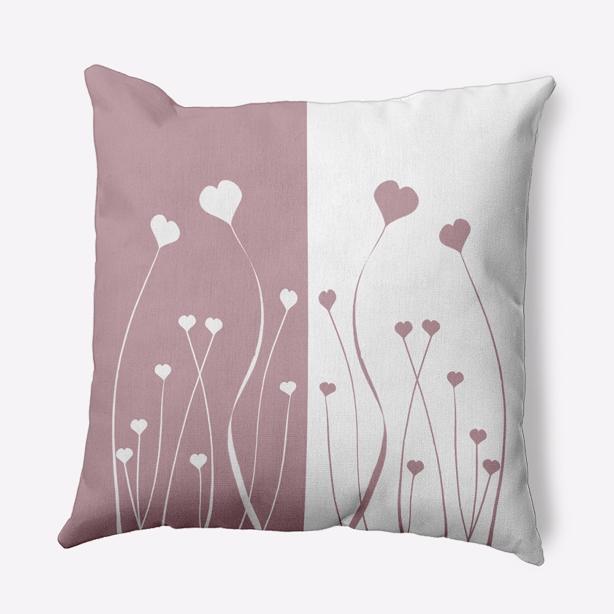 18" x 18" Simply Daisy Growing Love Polyester Accent Pillow, Romantic Purple Qty 1