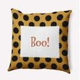 thumbnail image 1 of 18" x 18" Simply Daisy Halloween Boo Dots Polyester Accent Pillow, Golden Mustard Qty 1, 1 of 6