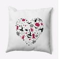 thumbnail image 1 of 18" x 18" Simply Daisy Halloween Heart Polyester Accent Pillow, Fuschia Qty 1, 1 of 6