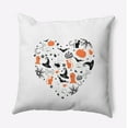 thumbnail image 1 of 18" x 18" Simply Daisy Halloween Heart Polyester Accent Pillow, Traditional Orange Qty 1, 1 of 6