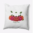 thumbnail image 1 of 18" x 18" Simply Daisy Happy Fall Pumpkins Polyester Indoor/Outdoor Pillow, Dragon Qty 1, 1 of 6