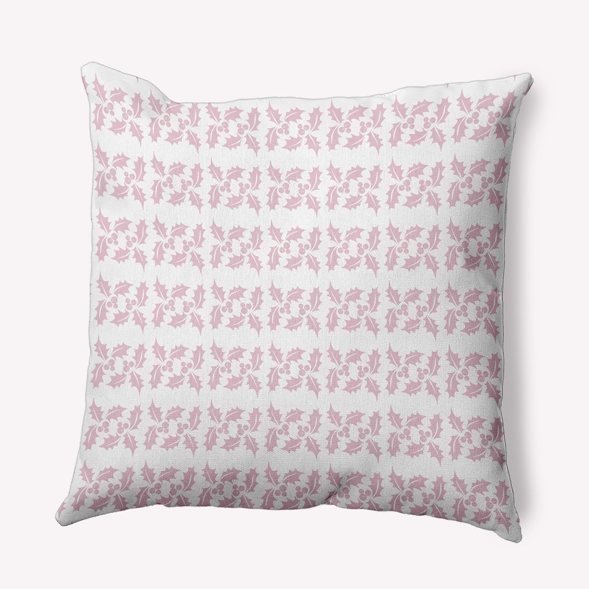 18" x 18" Simply Daisy Holly Stripes Polyester Indoor/Outdoor Pillow, Light Pink Qty 1