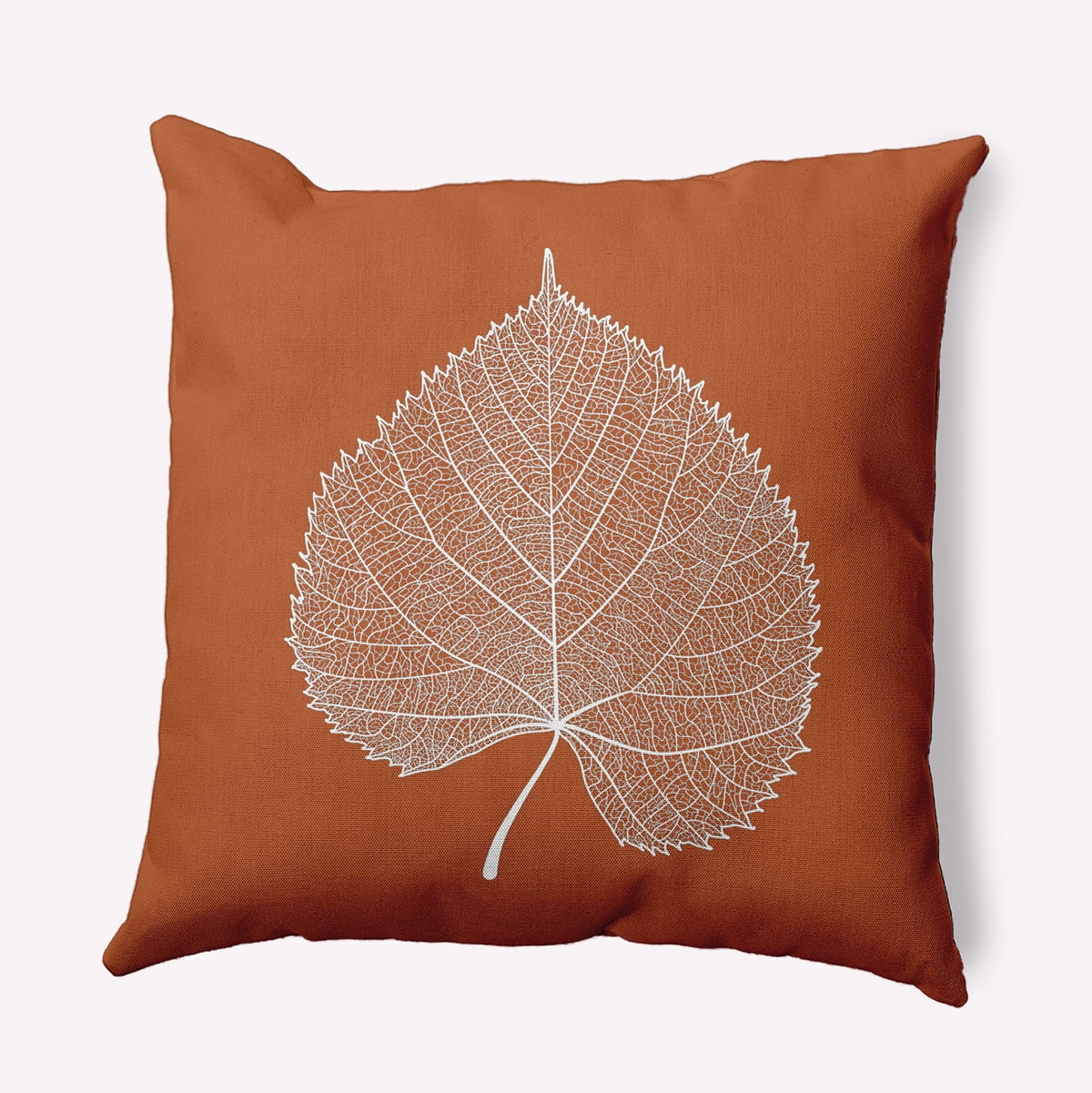 18" x 18" Simply Daisy Leaf Study Polyester Accent Pillow, Nutmeg Qty 1