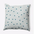 thumbnail image 1 of 18" x 18" Simply Daisy Little Hearts Polyester Indoor/Outdoor Pillow, Teal Qty 1, 1 of 3