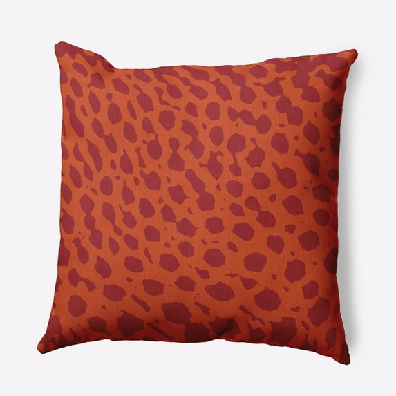 18" x 18" Simply Daisy Lots of Spots Polyester Indoor/Outdoor Pillow, Surf Board Orange Qty 1