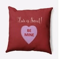 thumbnail image 1 of 18" x 18" Simply Daisy Love Is Sweet Polyester Indoor/Outdoor Pillow, Buddah Qty 1, 1 of 3