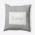 thumbnail image 1 of 18" x 18" Simply Daisy Love Polyester Accent Pillow, Lunar Qty 1, 1 of 3