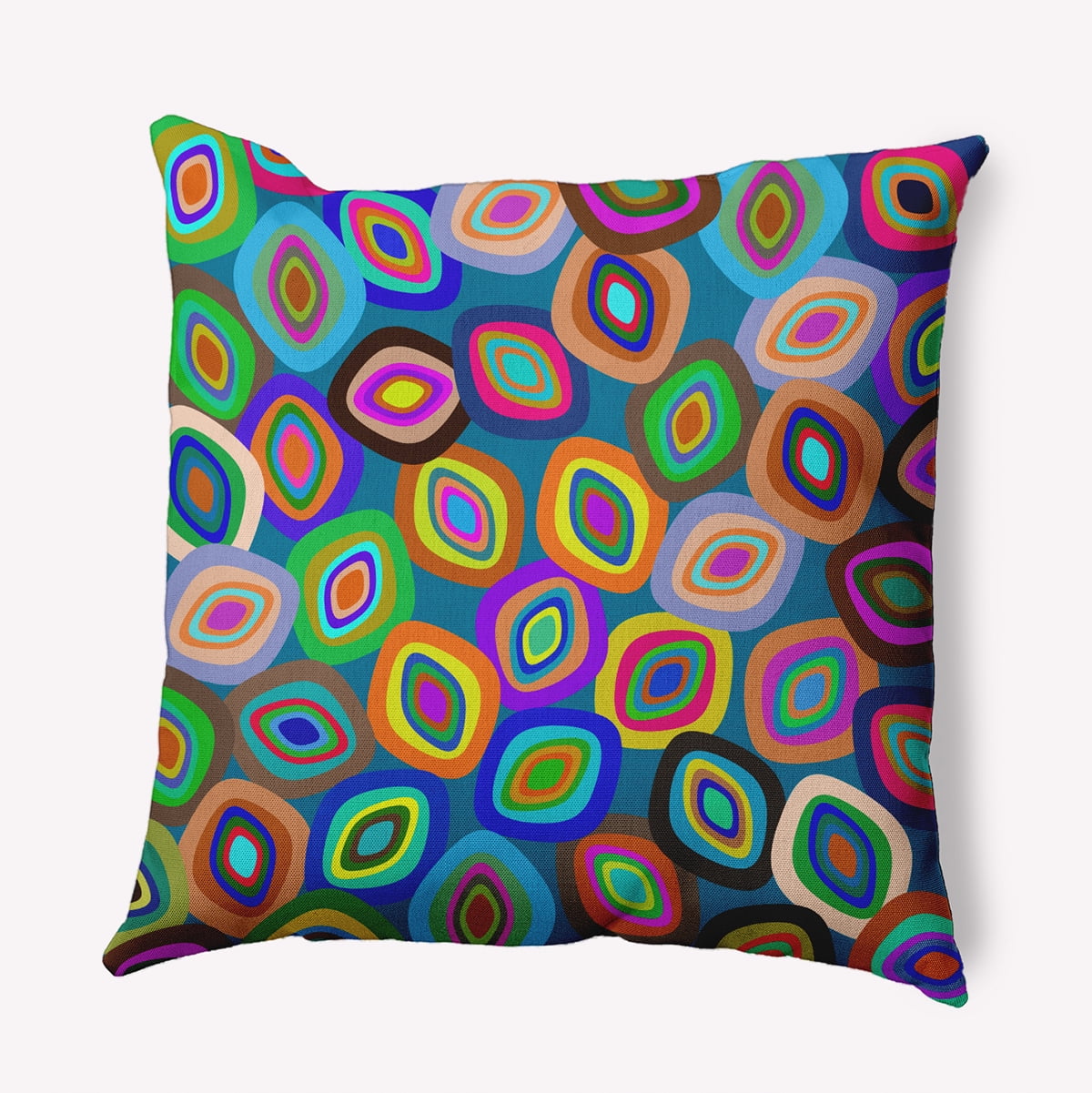 18" x 18" Simply Daisy Modern Leaf Pile Polyester Accent Pillow, Multi Qty 1