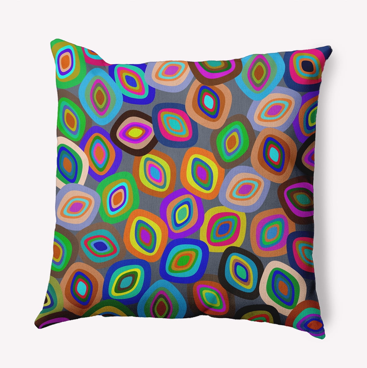 18" x 18" Simply Daisy Modern Leaf Pile Polyester Accent Pillow, Multi Qty 1