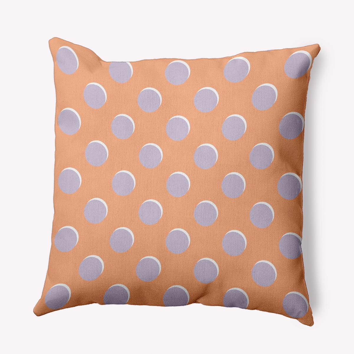 18" x 18" Simply Daisy Polka Dots Polyester Indoor/Outdoor Pillow, Orange Qty 1