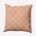 thumbnail image 1 of 18" x 18" Simply Daisy Polka Dots Polyester Indoor/Outdoor Pillow, Orange Qty 1, 1 of 3