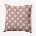 thumbnail image 1 of 18" x 18" Simply Daisy Polka Dots Polyester Indoor/Outdoor Pillow, Romantic Purple Qty 1, 1 of 3