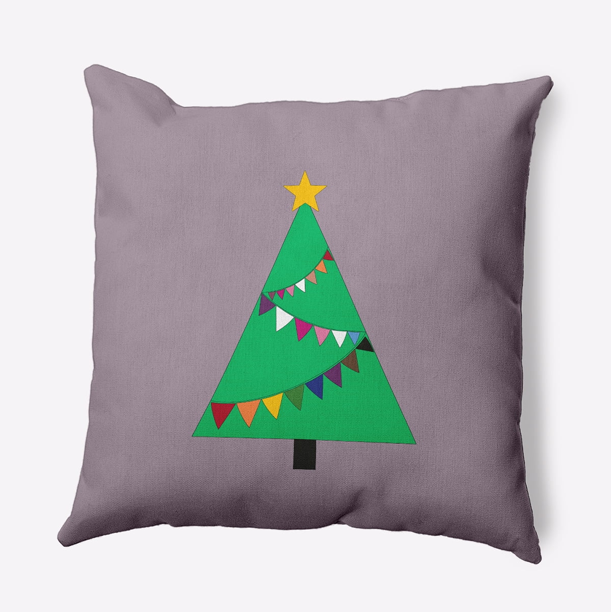 18" x 18" Simply Daisy Pride Garland Tree Polyester Indoor/Outdoor Pillow, Light Purple Qty 1