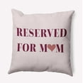 thumbnail image 1 of 18" x 18" Simply Daisy Reserved for Mom Word Pillow Indoor/Outdoor Pillow, Maroon Red Qty 1, 1 of 6