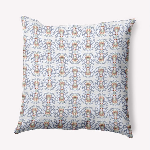 18" x 18" Simply Daisy Swirly Polyester Accent Pillow, Cornflower Qty 1