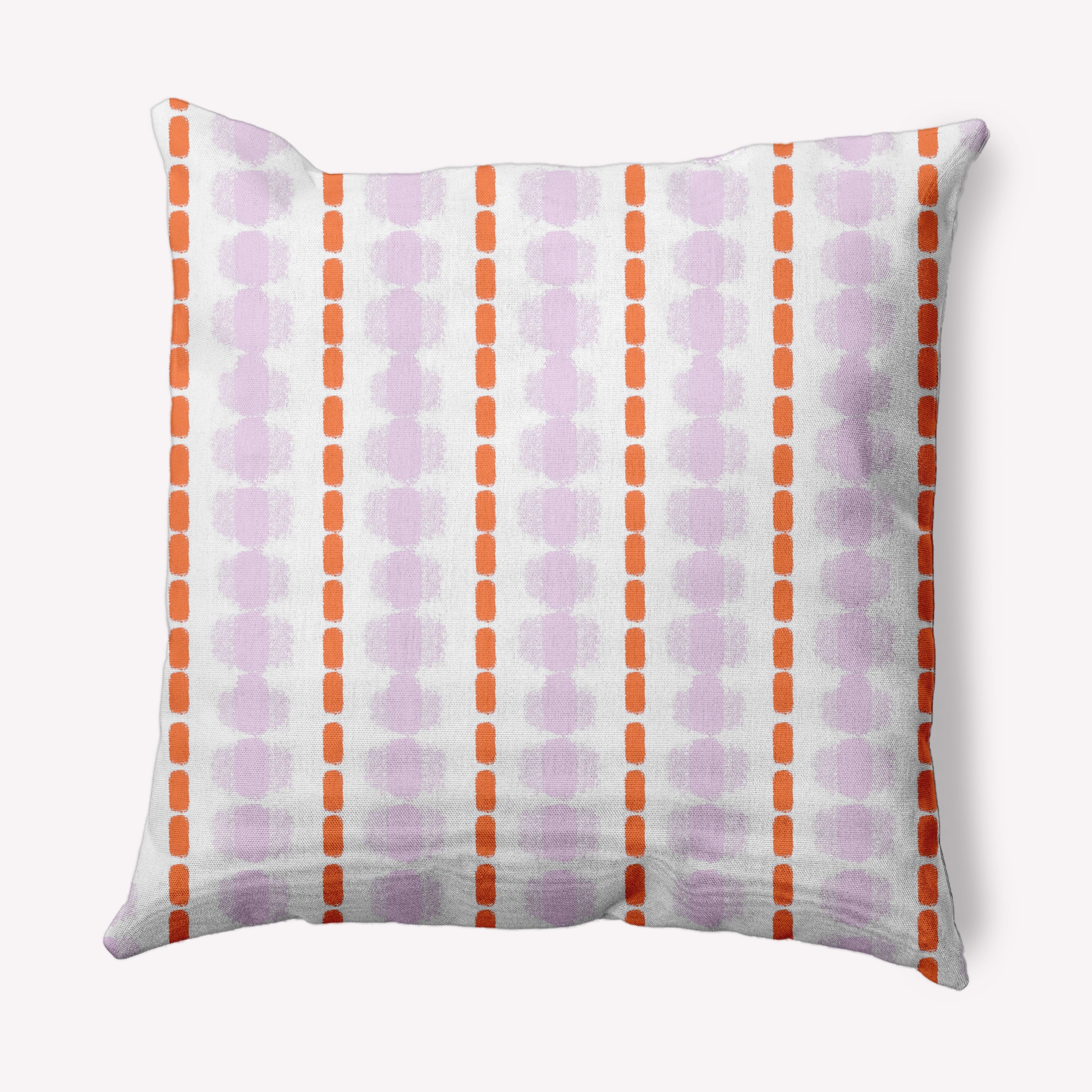 18" x 18" Simply Daisy Watercolor Stripe Decorative Throw Pillow