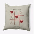 thumbnail image 1 of 18" x 18" Simply Daisy You've Won My Heart Polyester Indoor/Outdoor Pillow, Oatmeal Qty 1, 1 of 3