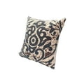 thumbnail image 1 of 18 x 18 Square Accent Throw Pillow, Damask Print, Soft Polyester Filler, Cream, Blue, 1 of 7