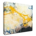 thumbnail image 1 of 18" x 18" Storms by Romeo Zivoin - Wall Art Print on Canvas Fabric Yellow, 1 of 3