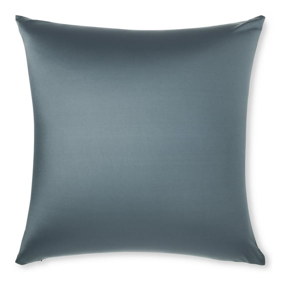 18" x 18" Throw Pillow  Dark Slate Grey: 1 PCS Luxurious Premium Microbead Pillow With 85/15 Nylon/Spandex Fabric. Forever Fluffy, Outstanding Beauty & Support. Silky, Soft & Beyond Comfortable