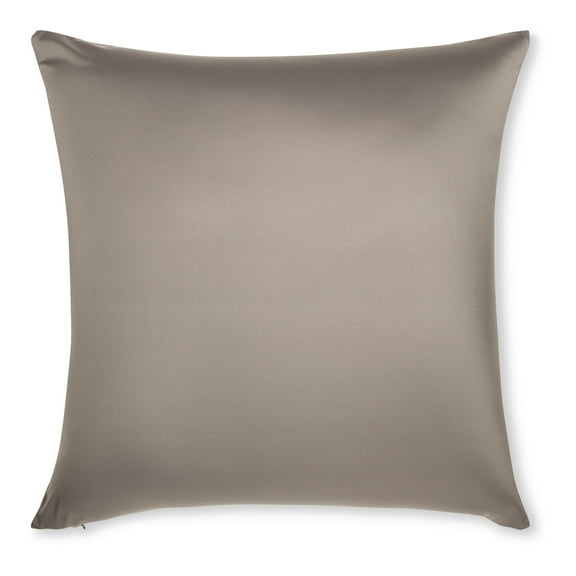 18" x 18" Throw Pillow  Stone Grey: 1 PCS Luxurious Premium Microbead Pillow With 85/15 Nylon/Spandex Fabric. Forever Fluffy, Outstanding Beauty & Support. Silky, Soft & Beyond Comfortable