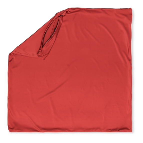 18" x 18" Throw Pillowcases (Cover Only) - 85/15 Nylon, Spandex - Luxurious, Silky, Stretchy & Soft - 1 Pcs Solid Color - A Perfect Choice for Couch Chairs Sofa Bed Adult or Kids Bedroom, Maroon