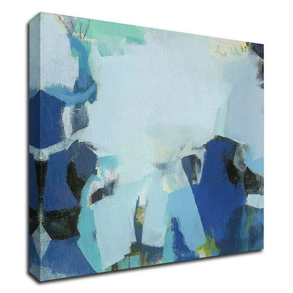 18" x 18" Tide Pools by Amanda Hawkins - Wall Art Print on Canvas Fabric Blue