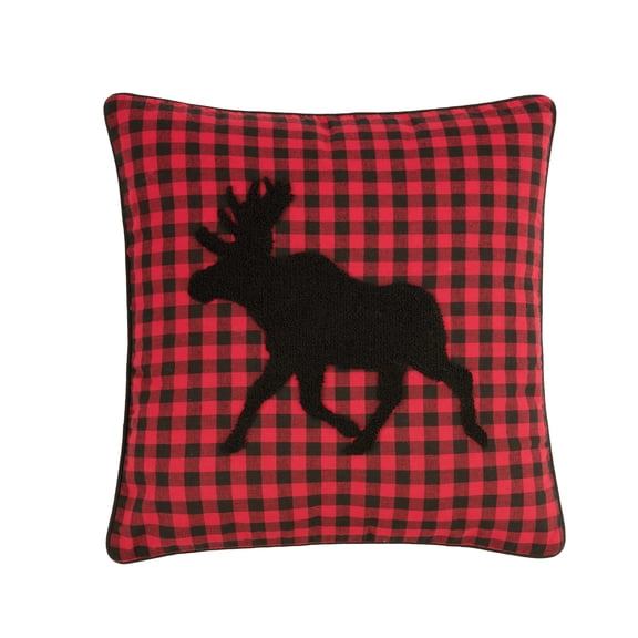 Woodford Moose Tufted Throw Pillow, 18" x 18"