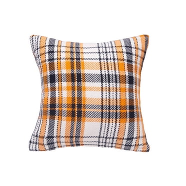 18" x 18" Zelda Plaid Halloween Throw Pillow