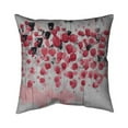 thumbnail image 1 of 18 x 18 in. Abstract Pink Flowers Field-Double Sided Print Outdoor Pillow Cover, 1 of 1
