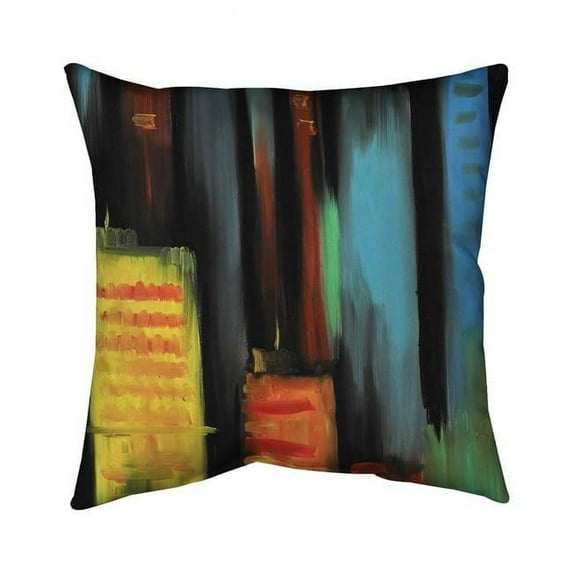 18 x 18 in. Abstract Tall Buildings-Double Sided Print Indoor Pillow