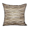 thumbnail image 1 of 18 x 18 in. Antique Zane Brown Dobby Luxury Outdoor & Indoor Throw Pillow, 1 of 1