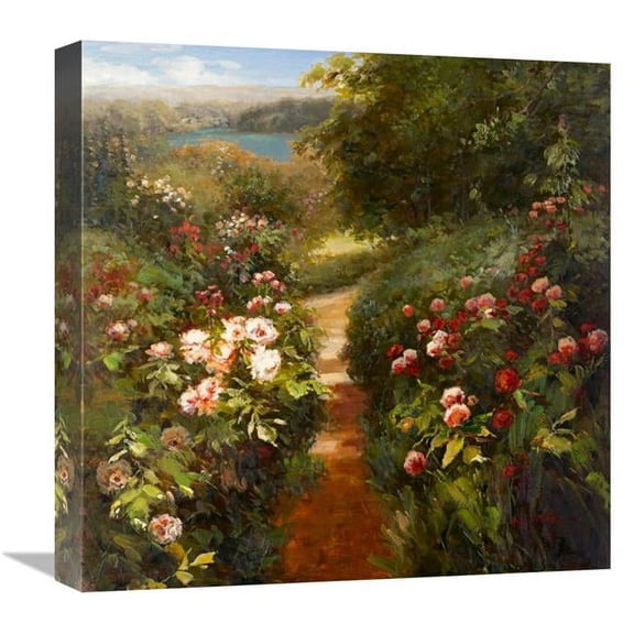 18 x 18 in. Beautiful Path Art Print - K. Adams