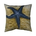 thumbnail image 1 of 18 x 18 in. Blue Starfish-Double Sided Print Indoor Pillow, 1 of 1