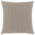 thumbnail image 1 of 18 x 18 in. Brown & White Polyester Striped Zippered Pillow, 1 of 1