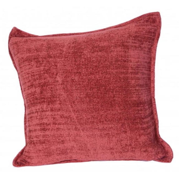 18 x 18 in. Chenille Cushion, Rust