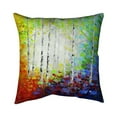 thumbnail image 1 of 18 x 18 in. Colorful Forest-Double Sided Print Outdoor Pillow Cover, 1 of 1