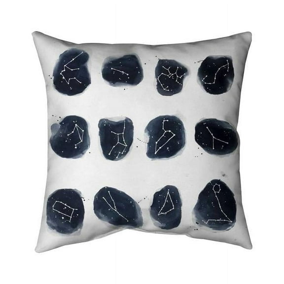 18 x 18 in. Constellations-Double Sided Print Indoor Pillow