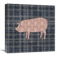 thumbnail image 1 of 18 x 18 in. Country Style Pig Art Print - BG.Studio, 1 of 1